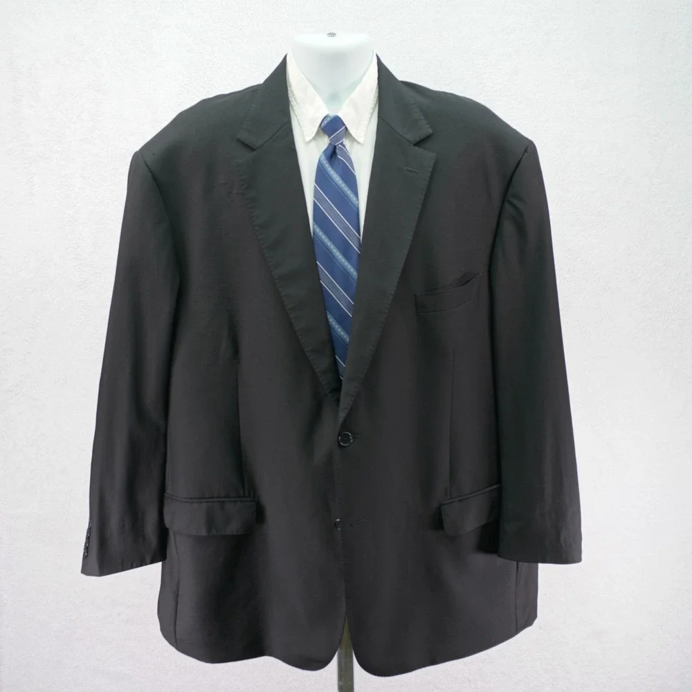 Pronto Uomo Signature Italy Black Super‎ 120s Wool Blazer 56L / Slim Fit 58L